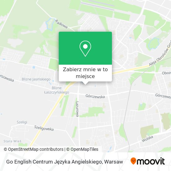 Mapa Go English Centrum Języka Angielskiego