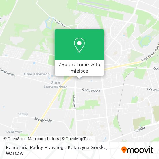 Mapa Kancelaria Radcy Prawnego Katarzyna Górska