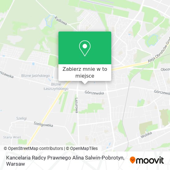 Mapa Kancelaria Radcy Prawnego Alina Salwin-Pobrotyn