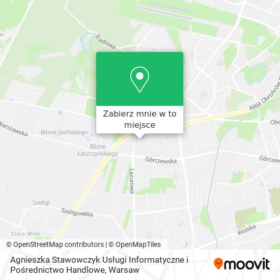 Mapa Agnieszka Stawowczyk Usługi Informatyczne i Pośrednictwo Handlowe