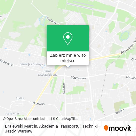 Mapa Bralewski Marcin. Akademia Transportu i Techniki Jazdy