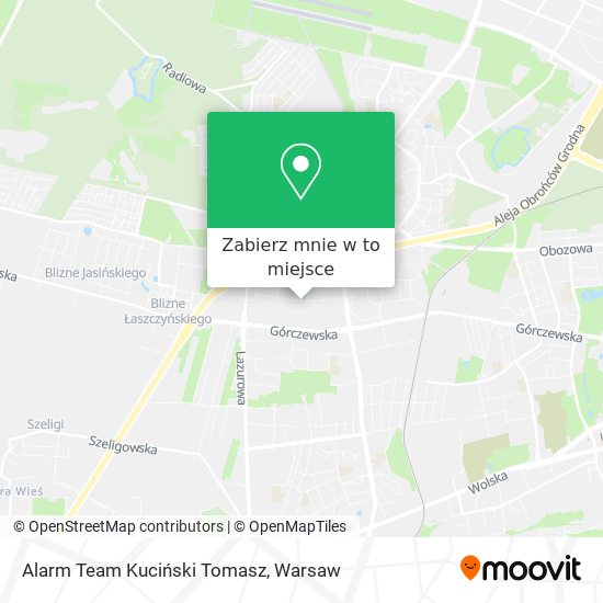 Mapa Alarm Team Kuciński Tomasz