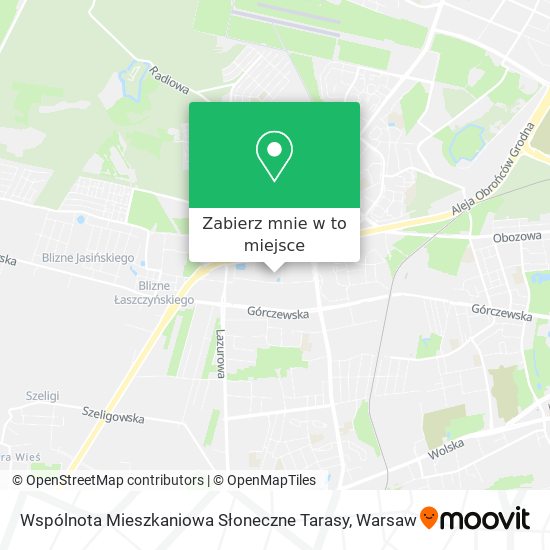 Mapa Wspólnota Mieszkaniowa Słoneczne Tarasy