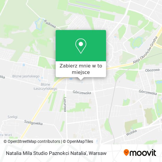 Mapa Natalia Mila Studio Paznokci Natalia'