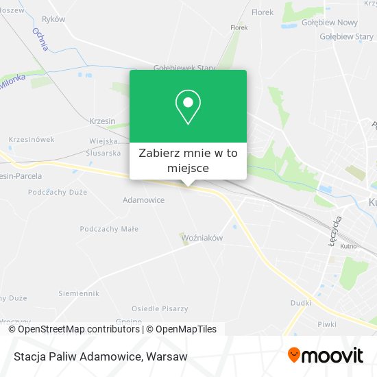 Mapa Stacja Paliw Adamowice