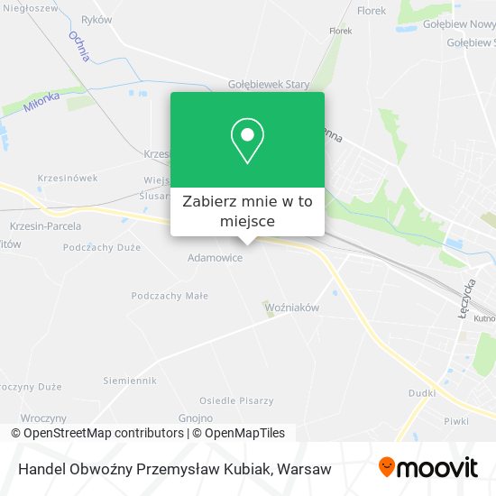 Mapa Handel Obwoźny Przemysław Kubiak