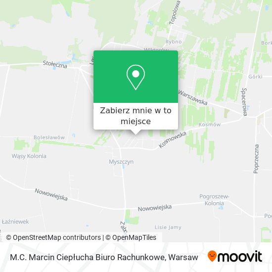 Mapa M.C. Marcin Ciepłucha Biuro Rachunkowe