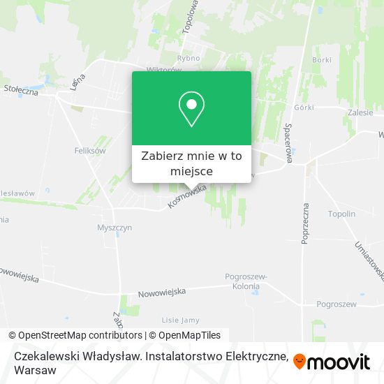 Mapa Czekalewski Władysław. Instalatorstwo Elektryczne