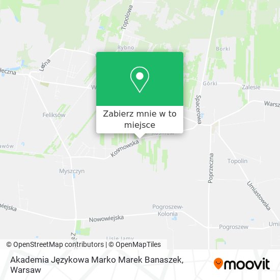 Mapa Akademia Językowa Marko Marek Banaszek