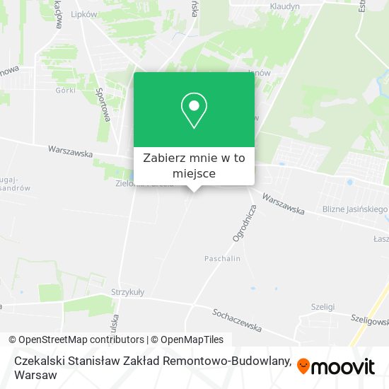 Mapa Czekalski Stanisław Zakład Remontowo-Budowlany