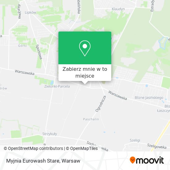 Mapa Myjnia Eurowash Stare