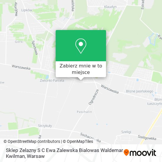 Mapa Sklep Zelazny S C Ewa Zalewska Bialowas Waldemar Kwilman