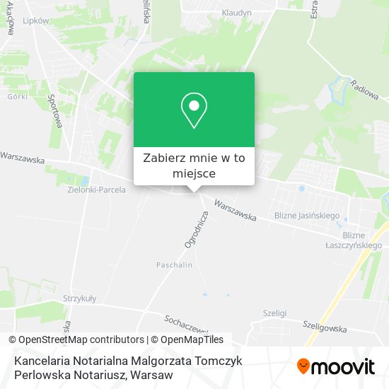 Mapa Kancelaria Notarialna Malgorzata Tomczyk Perlowska Notariusz