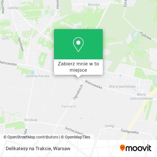 Mapa Delikatesy na Trakcie