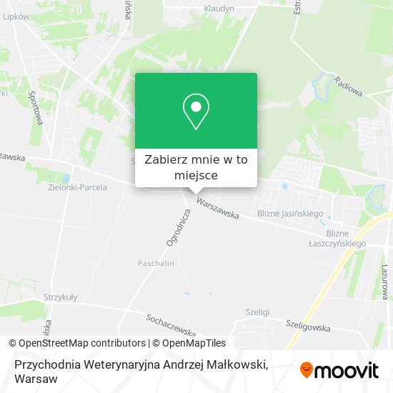 Mapa Przychodnia Weterynaryjna Andrzej Małkowski