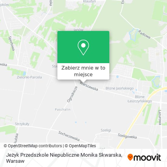 Mapa Jeżyk Przedszkole Niepubliczne Monika Skwarska