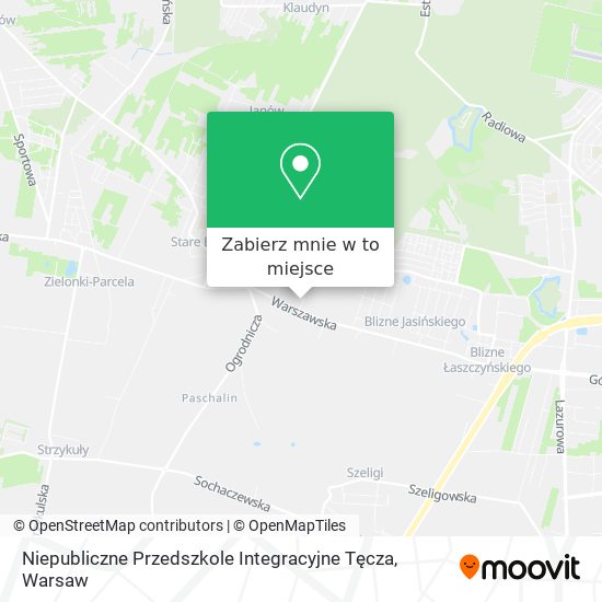 Mapa Niepubliczne Przedszkole Integracyjne Tęcza