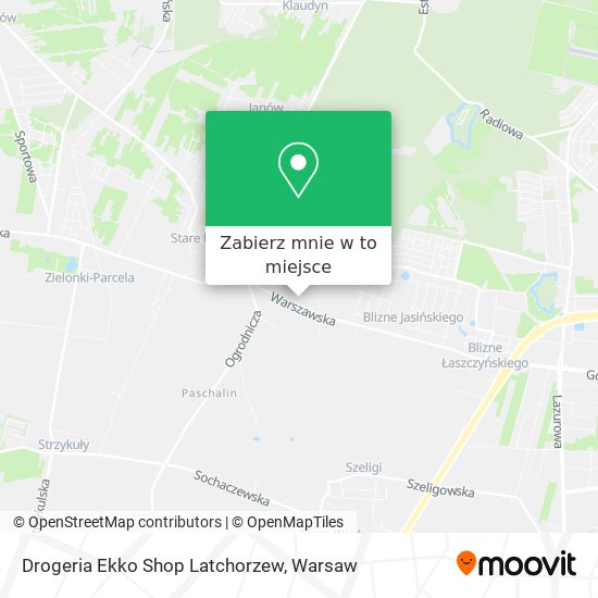 Mapa Drogeria Ekko Shop Latchorzew