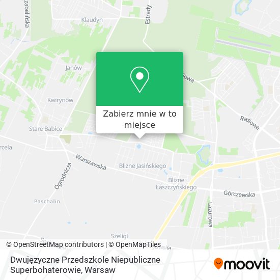 Mapa Dwujęzyczne Przedszkole Niepubliczne Superbohaterowie