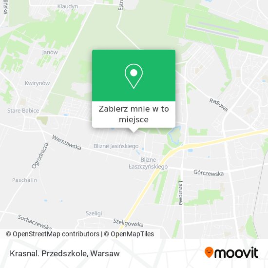 Mapa Krasnal. Przedszkole