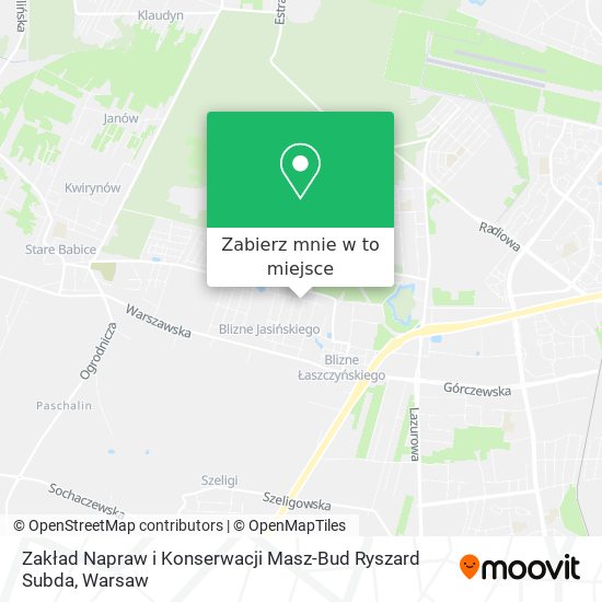 Mapa Zakład Napraw i Konserwacji Masz-Bud Ryszard Subda