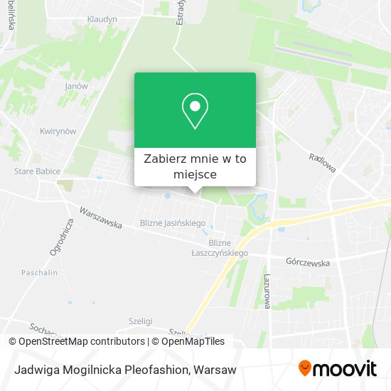 Mapa Jadwiga Mogilnicka Pleofashion