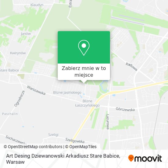 Mapa Art Desing Dziewanowski Arkadiusz Stare Babice