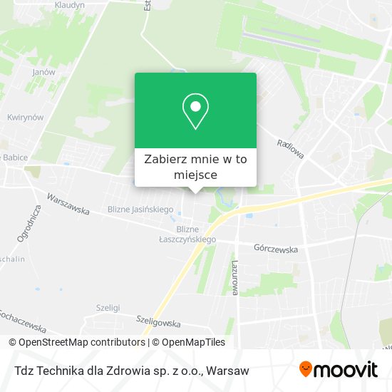 Mapa Tdz Technika dla Zdrowia sp. z o.o.