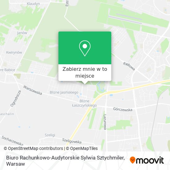 Mapa Biuro Rachunkowo-Audytorskie Sylwia Sztychmiler