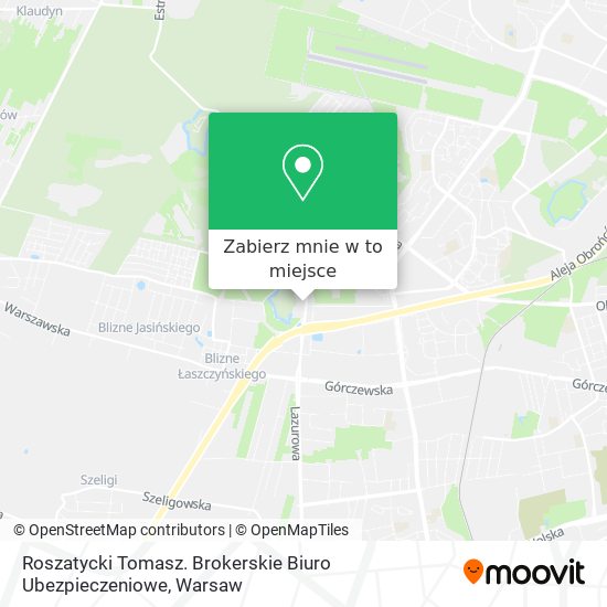 Mapa Roszatycki Tomasz. Brokerskie Biuro Ubezpieczeniowe