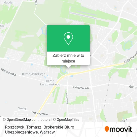 Mapa Roszatycki Tomasz. Brokerskie Biuro Ubezpieczeniowe