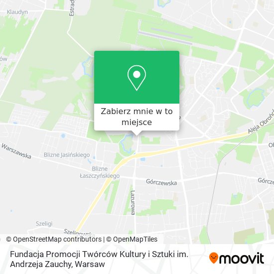 Mapa Fundacja Promocji Twórców Kultury i Sztuki im. Andrzeja Zauchy