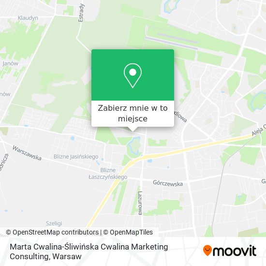 Mapa Marta Cwalina-Śliwińska Cwalina Marketing Consulting