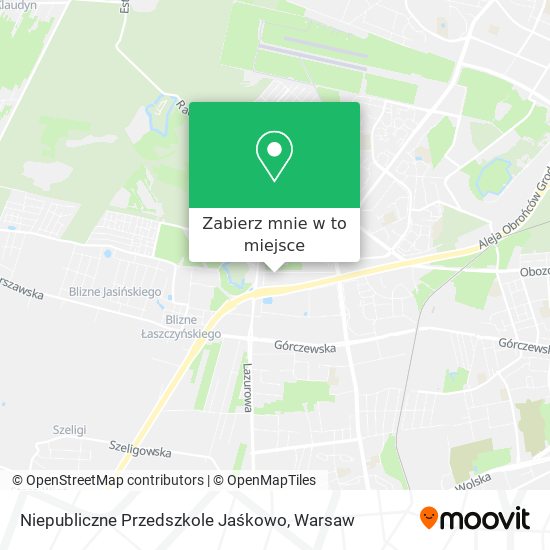 Mapa Niepubliczne Przedszkole Jaśkowo