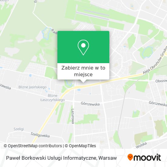 Mapa Paweł Borkowski Usługi Informatyczne