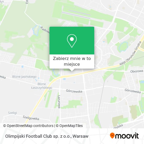 Mapa Olimpijski Football Club sp. z o.o.