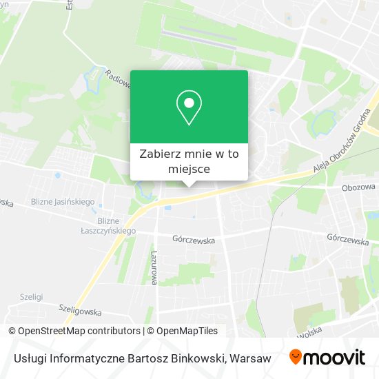 Mapa Usługi Informatyczne Bartosz Binkowski