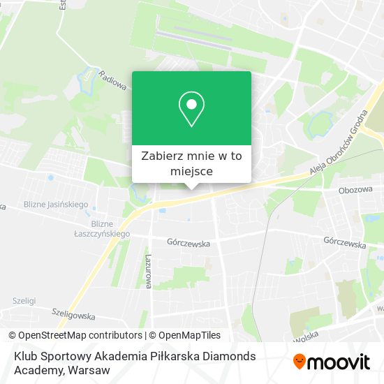 Mapa Klub Sportowy Akademia Piłkarska Diamonds Academy