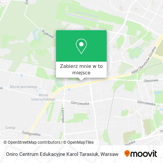 Mapa Oniro Centrum Edukacyjne Karol Tarasiuk