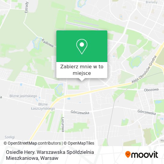 Mapa Osiedle Hery. Warszawska Spółdzielnia Mieszkaniowa