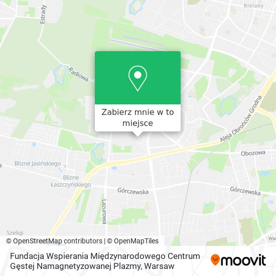 Mapa Fundacja Wspierania Międzynarodowego Centrum Gęstej Namagnetyzowanej Plazmy