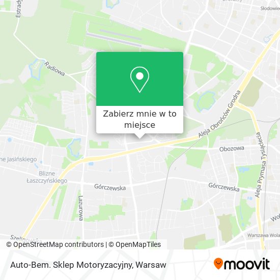 Mapa Auto-Bem. Sklep Motoryzacyjny