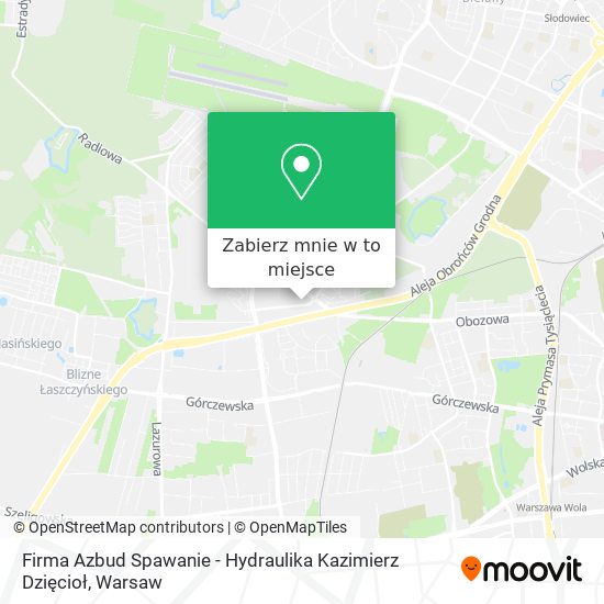 Mapa Firma Azbud Spawanie - Hydraulika Kazimierz Dzięcioł