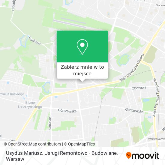 Mapa Usydus Mariusz. Usługi Remontowo - Budowlane