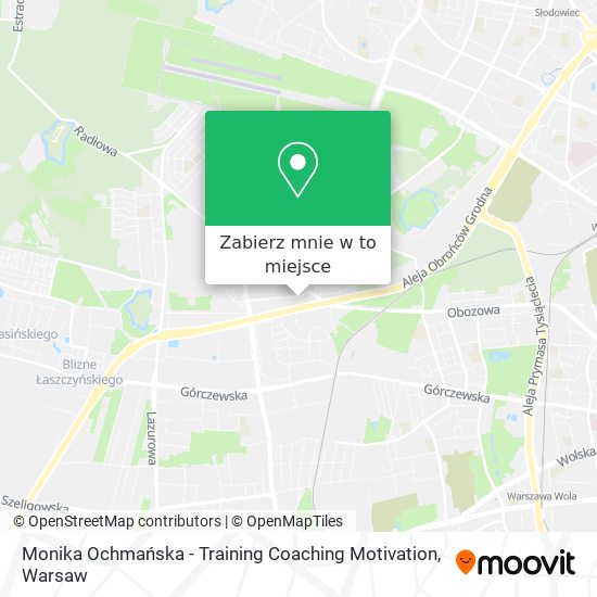 Mapa Monika Ochmańska - Training Coaching Motivation