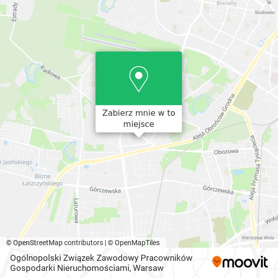 Mapa Ogólnopolski Związek Zawodowy Pracowników Gospodarki Nieruchomościami