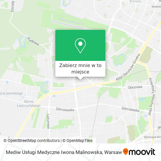 Mapa Mediw Usługi Medyczne Iwona Malinowska