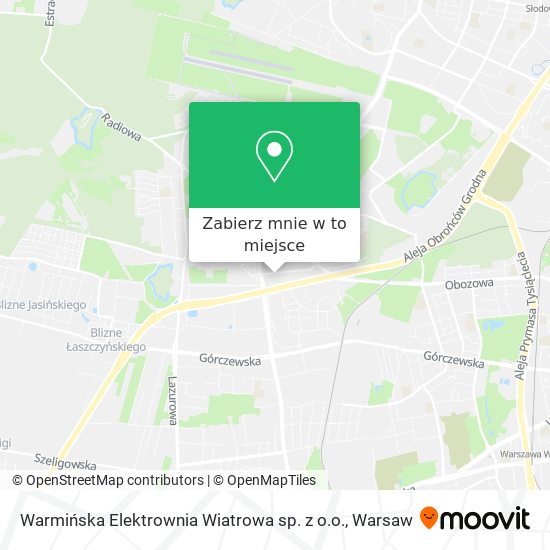 Mapa Warmińska Elektrownia Wiatrowa sp. z o.o.