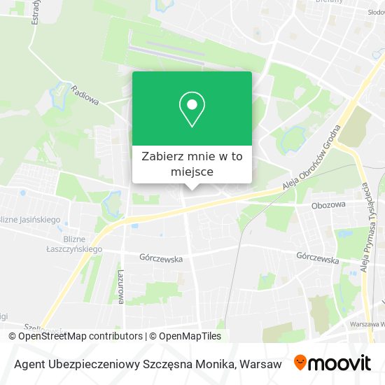 Mapa Agent Ubezpieczeniowy Szczęsna Monika