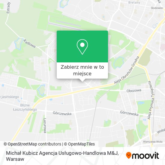 Mapa Michał Kubicz Agencja Usługowo-Handlowa M&J